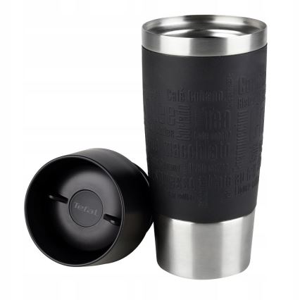 Tefal - Tazza da viaggio 360 ml TRAVEL MUG acciaio inox/nero