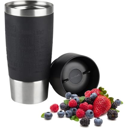 Tefal - Tazza da viaggio 360 ml TRAVEL MUG acciaio inox/nero