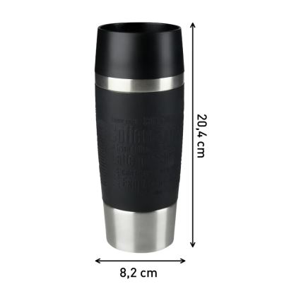 Tefal - Tazza da viaggio 360 ml TRAVEL MUG acciaio inox/nero