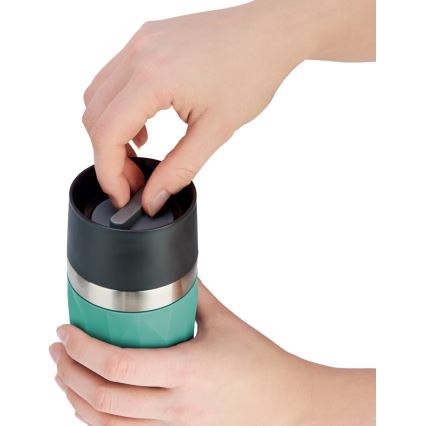 Tefal - Tazza termica 300 ml COMPACT MUG acciaio inossidabile/verde