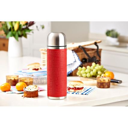 Tefal - Thermos con tazza  1 l SENATOR acciaio inossidabile/rosso