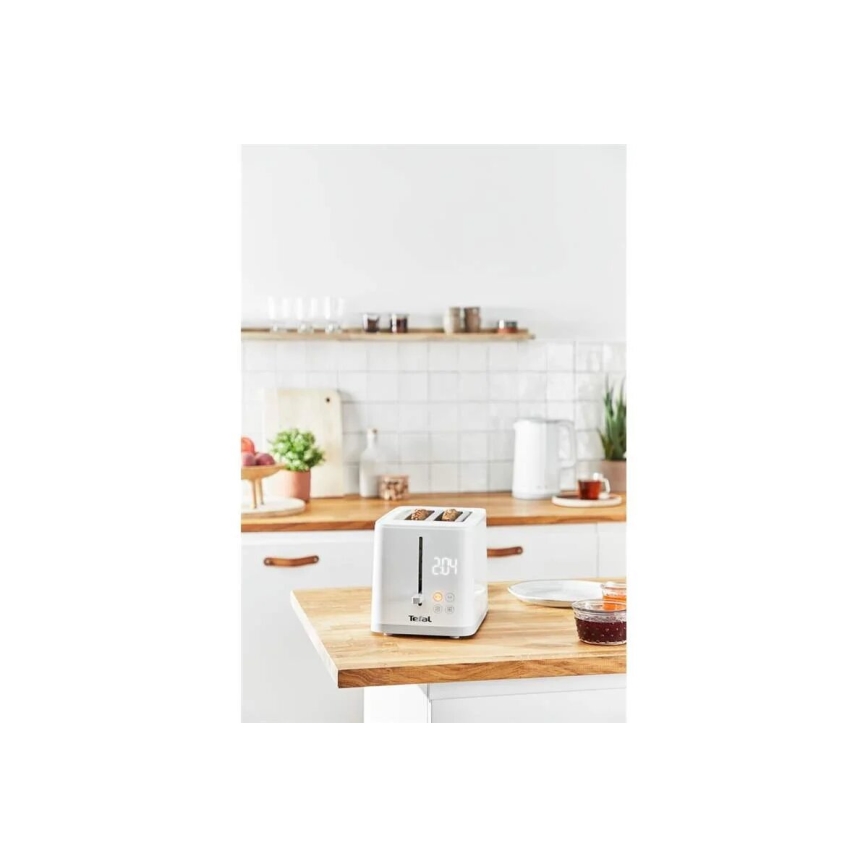 Tefal - Tostapane a due fori SENSE 850W/230V bianco