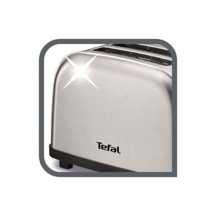 Tefal - Tostapane a due fori ULTRA MINI 700W/230V cromo opaco