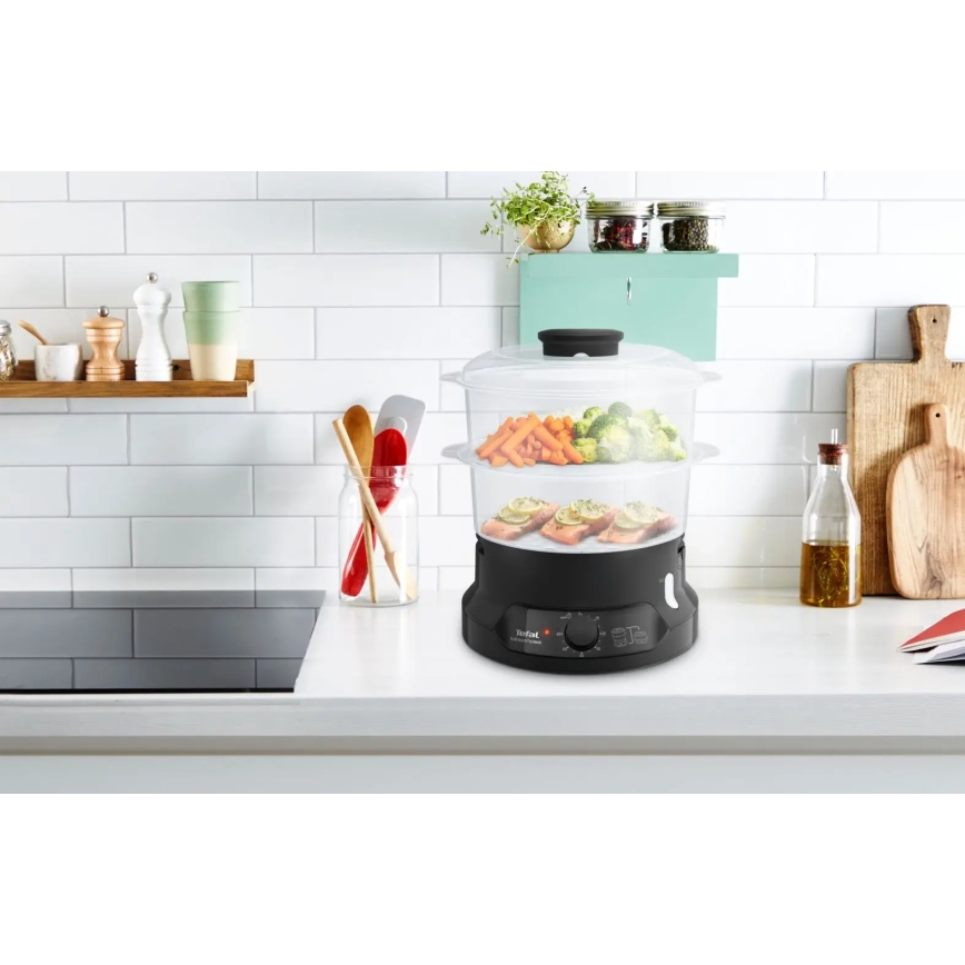 Tefal - Vaporiera 6 l MINI COMPACT 800W/230V