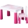 TEGA BABY - Tavolo e sedia per bambini rosa/bianco
