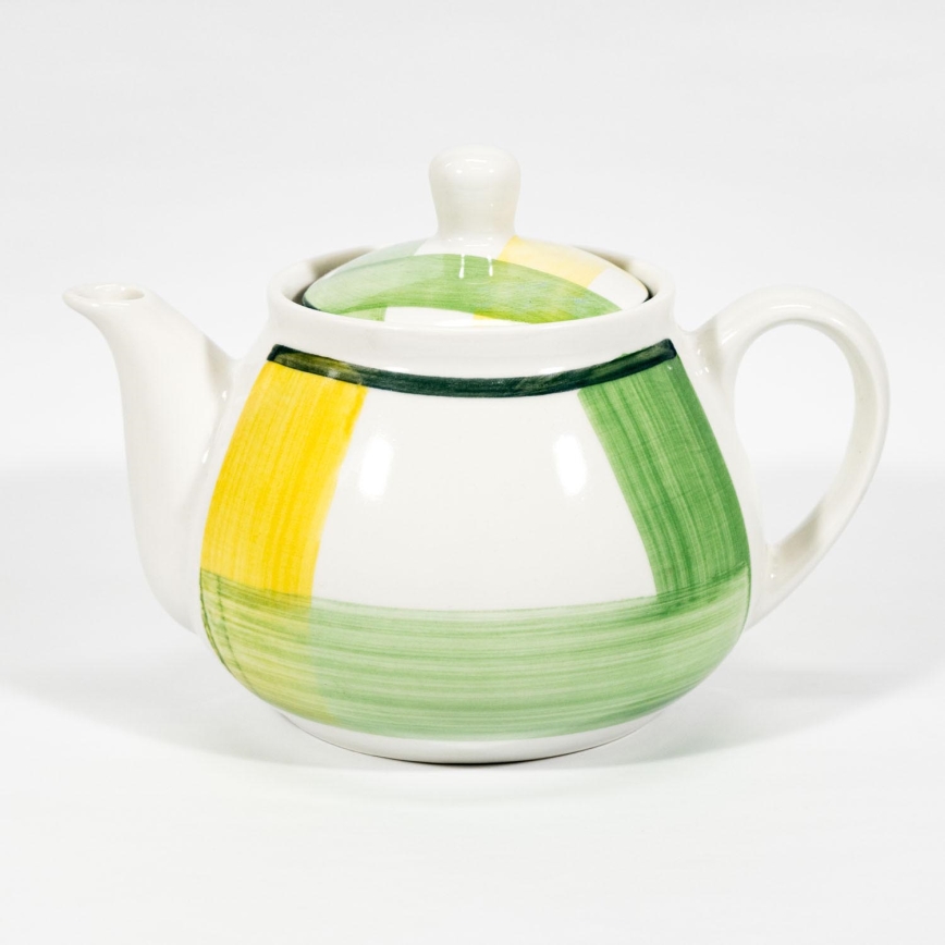 Bunzlauer Teiera In Ceramica Originale – 1,7L – Colino Integrato – Fatto A Mano E Smaltato – Decorazione Tradizionale