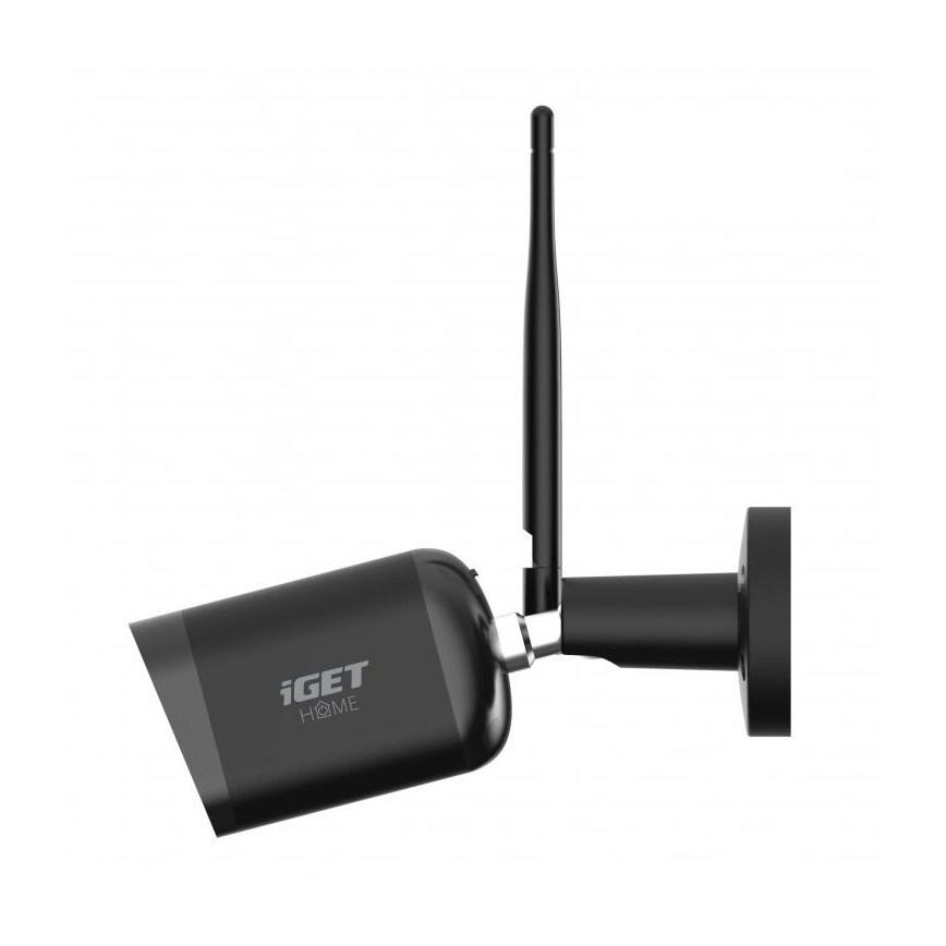 Telecamera esterna intelligente con sensore Full HD 1080p, 12V, IP65, Wi‑Fi Tuya, nera