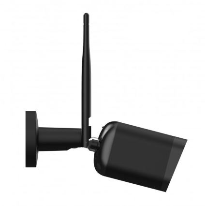 Telecamera esterna intelligente con sensore Full HD 1080p, 12V, IP65, Wi‑Fi Tuya, nera