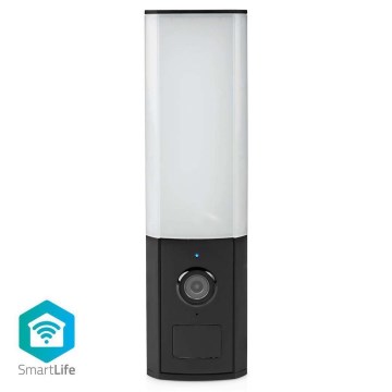 Telecamera esterna intelligente Smartlife Full HD 1080p con illuminazione LED Wi-Fi Tuya IP65