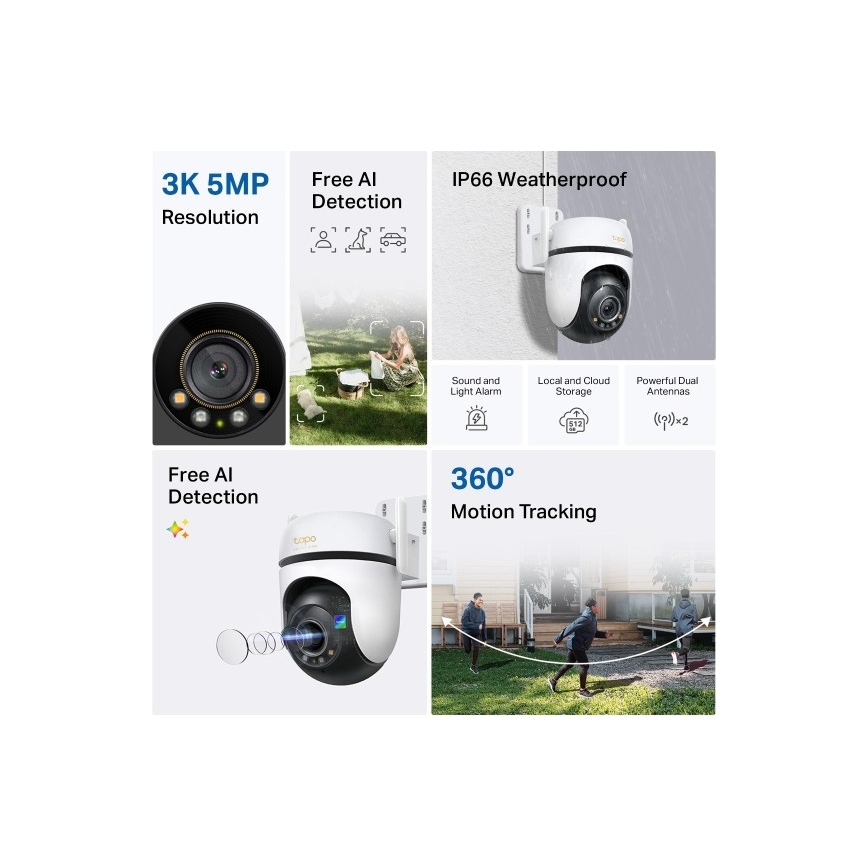 Telecamera per esterni IP66 Wi-Fi