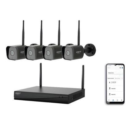 Telecamera smart sistema + 4x camera con sensore 2K+ 12V IP65 Wi-Fi