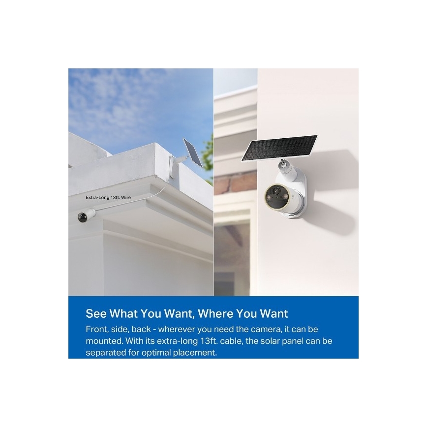 Telecamera solare da esterno IP66 Wi-Fi