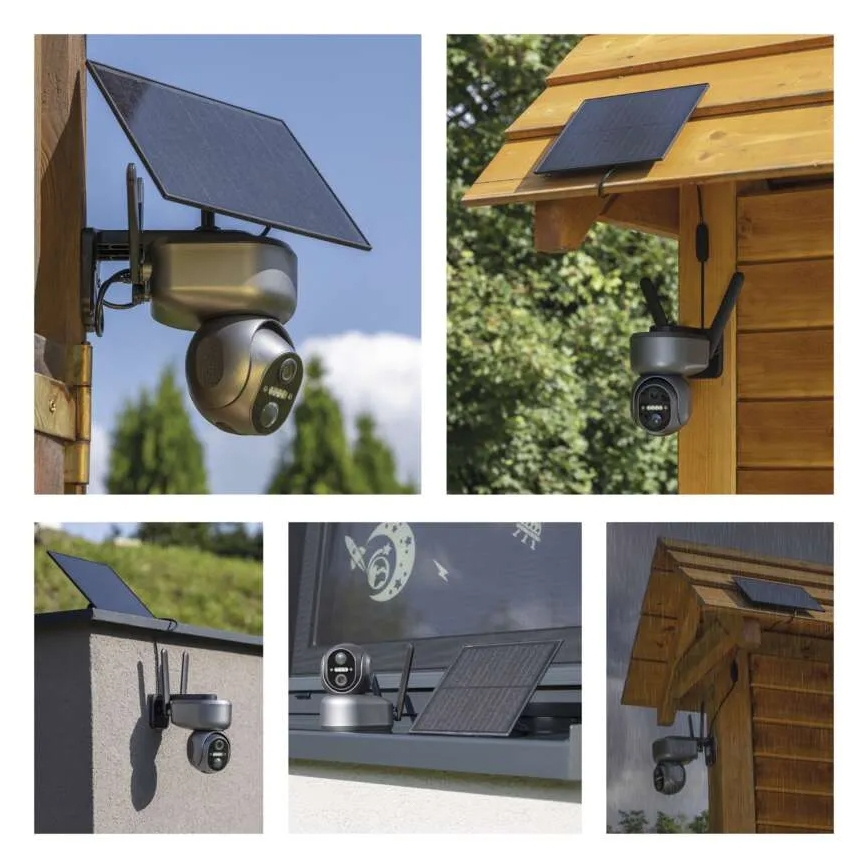 Telecamera solare intelligente con sensore GoSmart 4G/LTE 10400 mAh 5V IP65 Tuya