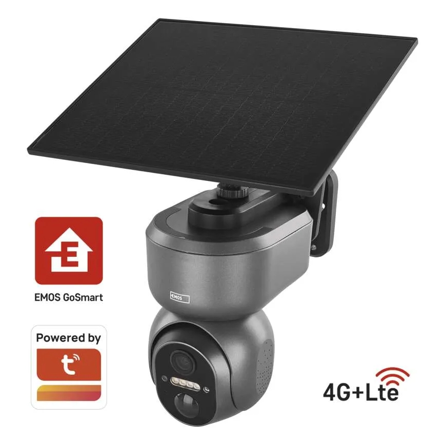 Telecamera solare intelligente con sensore GoSmart 4G/LTE 10400 mAh 5V IP65 Tuya