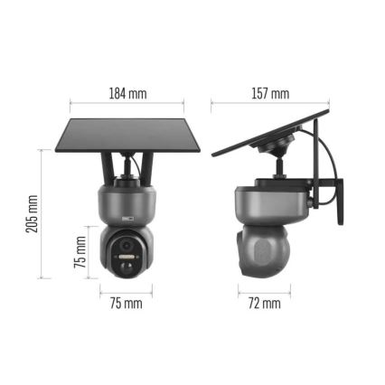 Telecamera solare intelligente con sensore GoSmart 4G/LTE 10400 mAh 5V IP65 Tuya