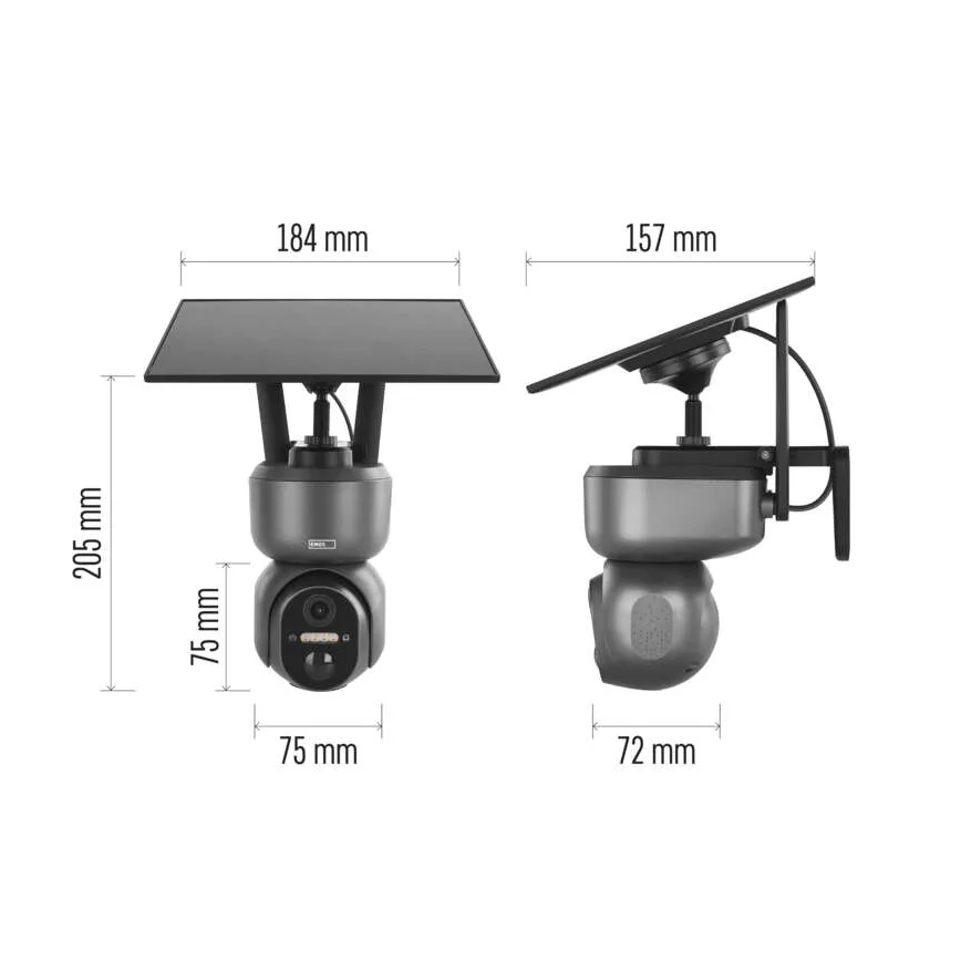 Telecamera solare intelligente con sensore GoSmart 4G/LTE 10400 mAh 5V IP65 Tuya