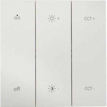 Telecomando da parete SHAPE 2xAAA bianco