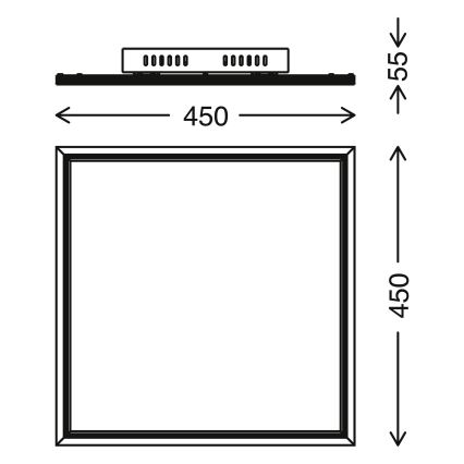 Telefunken 300906TF - Pannello LED dimmerabile LED/24W/230V + TC 3000-6000K