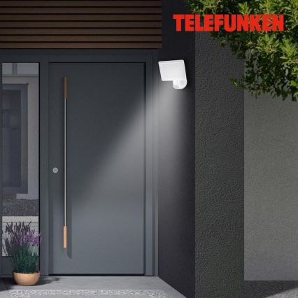 Telefunken 304406TF - Faretto LED da parete per esterni con sensore LED/20W/230V IP44