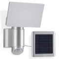 Telefunken 304704TF -LED Proiettore solare da parete con sensore LED/6W/3,7V IP44 argento