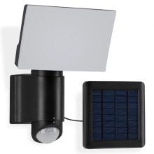 Telefunken 304705TF -LED Proiettore solare da parete con sensore LED/6W/3,7V IP44 nero