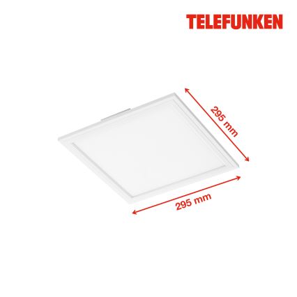 Telefunken 308606TF - Pannello a plafone LED con sensore LED/13W/230V