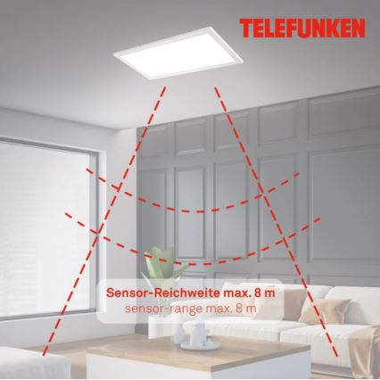 Telefunken 308706TF - Plafoniera LED con sensore LED/36W/230V