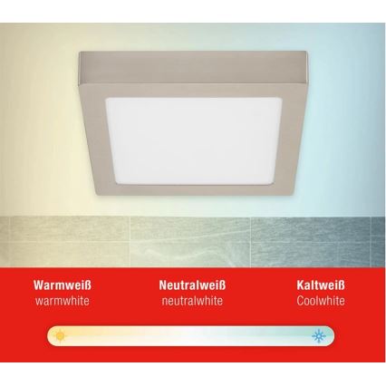 Telefunken 309702TF - Plafoniera LED RGB dimmerabile LED/23W/230V 2700-6500 Wi-Fi Tuya cromo opaco