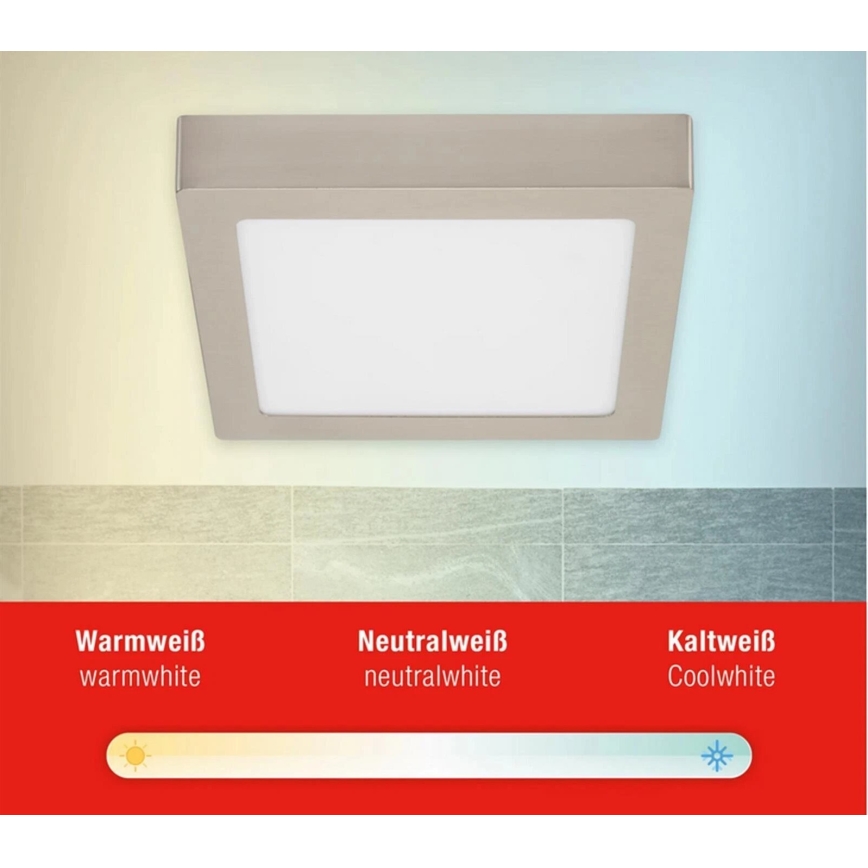 Telefunken 309702TF - Plafoniera LED RGB dimmerabile LED/23W/230V 2700-6500 Wi-Fi Tuya cromo opaco