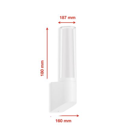 Telefunken 311306TF - Applique da esterno LED/8W/230V 4000K IP44 bianca