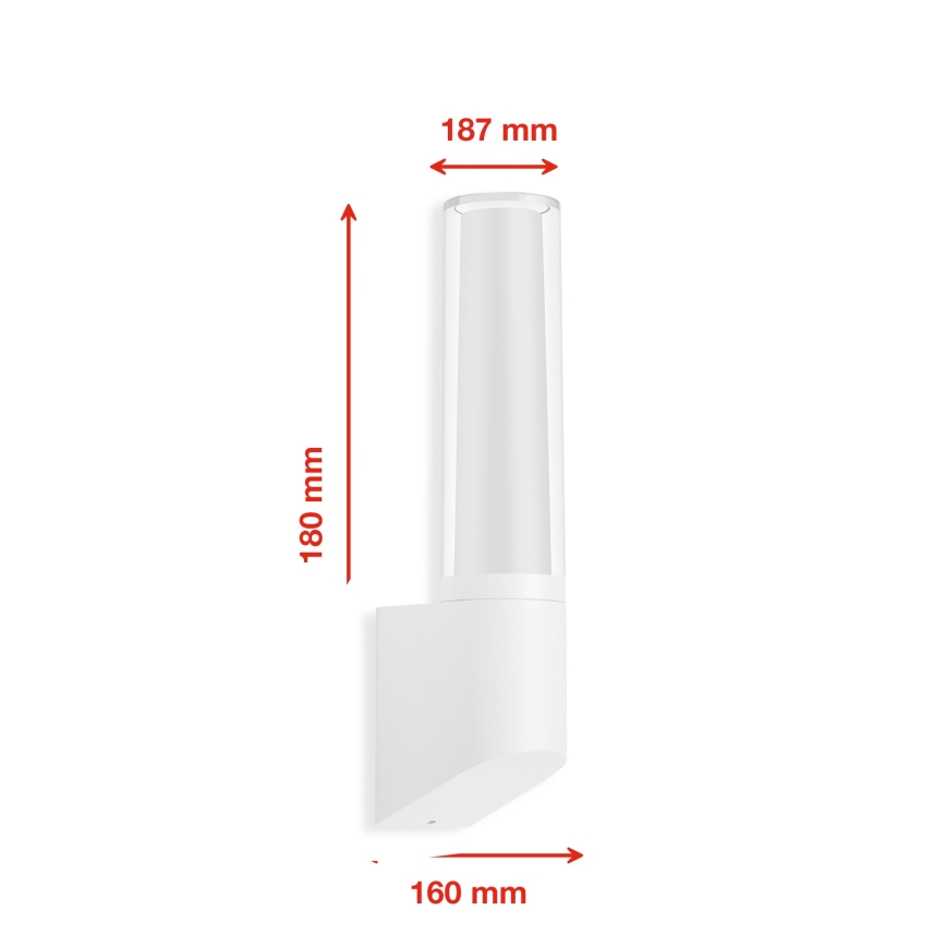 Telefunken 311306TF - Applique da esterno LED/8W/230V 4000K IP44 bianca