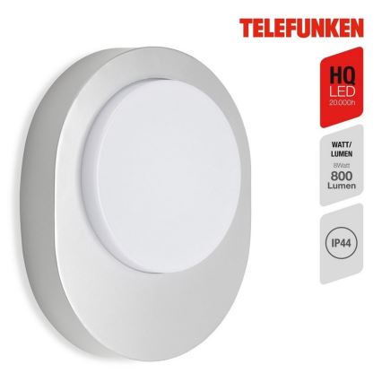 Telefunken 312004TF - Applique a LED da esterno LED/8W/230V IP44 argento