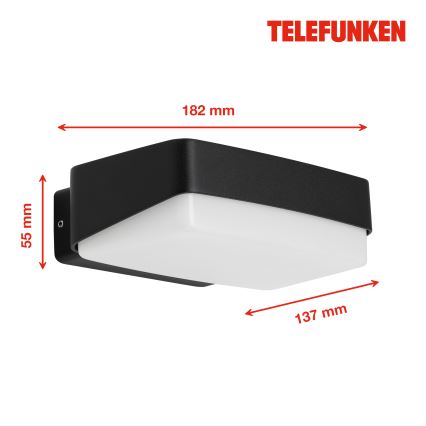 Telefunken 312205TF - Applique a LED da esterno LED/14W/230V IP44