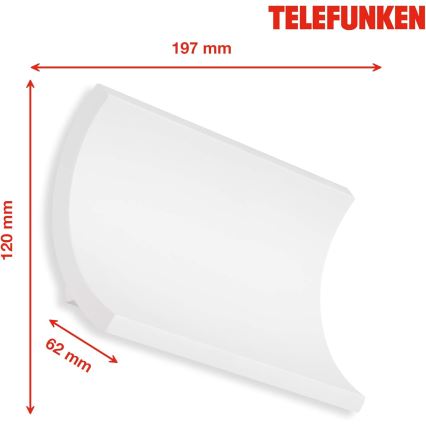 Telefunken 312806TF - Applique a LED da esterno 2xLED/6W/230V IP44 bianco