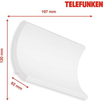 Telefunken 312806TF - Applique a LED da esterno 2xLED/6W/230V IP44 bianco