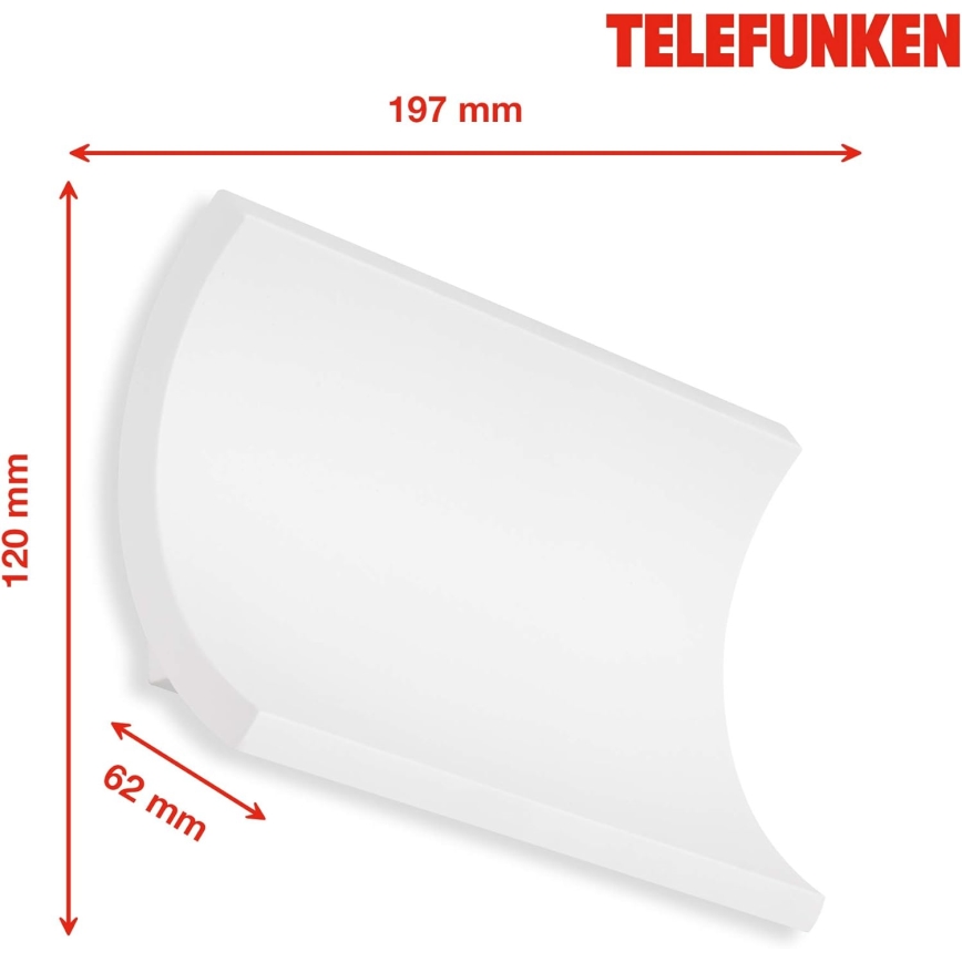 Telefunken 312806TF - Applique a LED da esterno 2xLED/6W/230V IP44 bianco