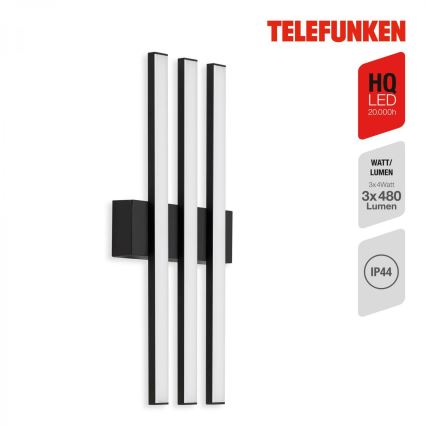 Telefunken 313105TF - Applique a LED da esterno 3xLED/4W/230V IP44