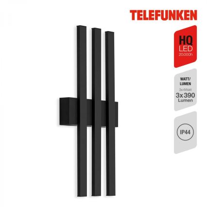 Telefunken 313305TF - Applique a LED da esterno 3xLED/4W/230V IP44