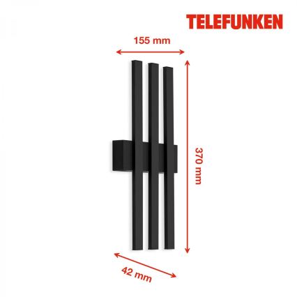 Telefunken 313305TF - Applique a LED da esterno 3xLED/4W/230V IP44