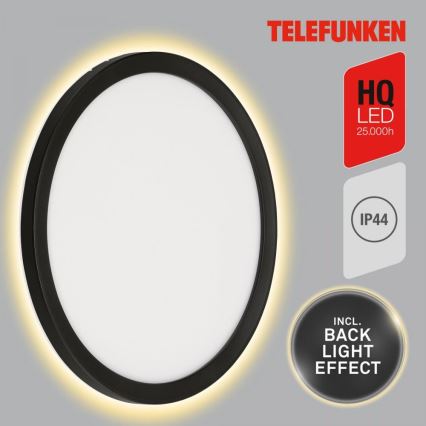 Telefunken 313405TF - Applique da esterno LED/15W/230V IP44, nero