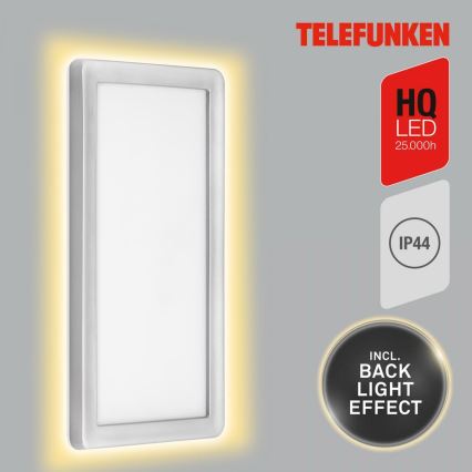 Telefunken 313604TF - Applique a LED da esterno LED/16W/230V IP44 argento