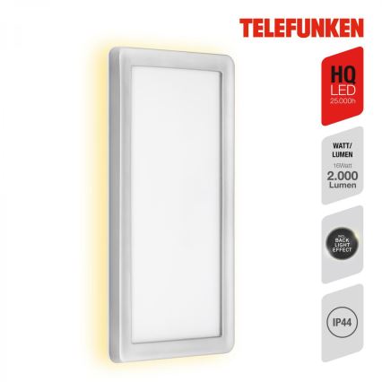 Telefunken 313604TF - Applique a LED da esterno LED/16W/230V IP44 argento