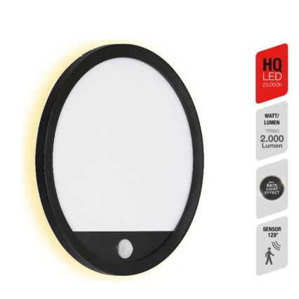 Telefunken 313705TF - Applique LED da esterno con sensore LED/15W/230V IP44