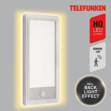 Telefunken 313904TF - LED Applique da esterno con sensore LED/16W/230V IP44