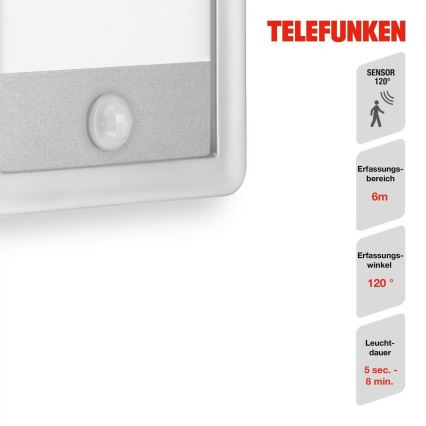 Telefunken 313904TF - LED Applique da esterno con sensore LED/16W/230V IP44