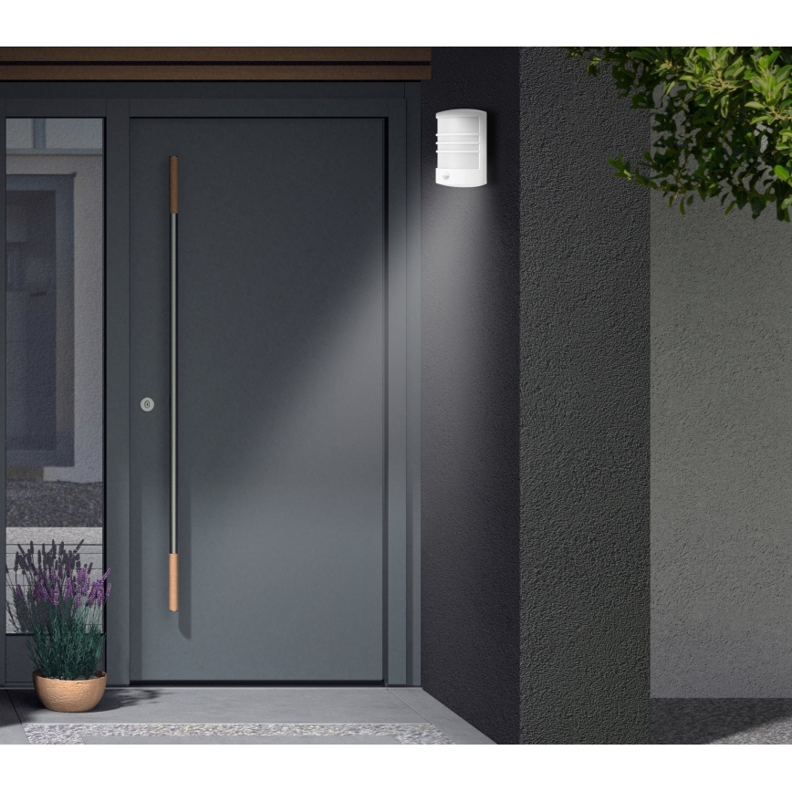 Telefunken 315506TF - Lampada da parete per esterni LED con sensore LED/12W/230V IP44 bianco