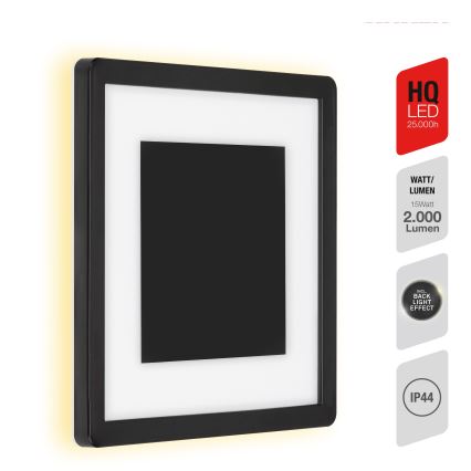 Telefunken 315905TF - Applique da esterno a LED/15W/230V IP44 4000K nero