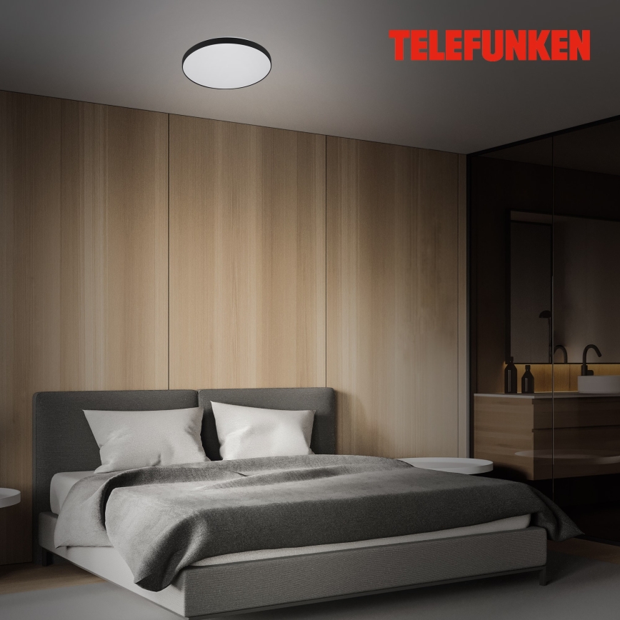 Telefunken 318405TF - Plafoniera LED da bagno con sensore LED/16W/230V IP44 diametro 29 cm