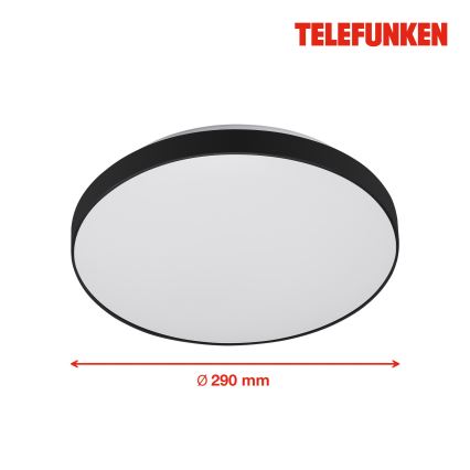 Telefunken 318405TF - Plafoniera LED da bagno con sensore LED/16W/230V IP44 diametro 29 cm