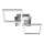 Telefunken 318508TF - Plafoniera LED con sensore FRAME LED/12W/230V 3000K cromo opaco